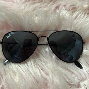 Ray-Ban black aviator sunglasses